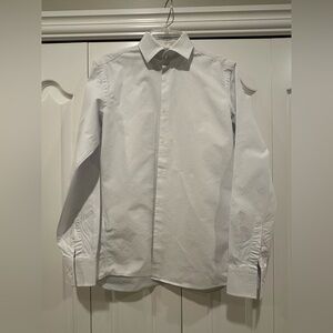 Boss White Men's Dress Shirt - Classic Formal Button-Up